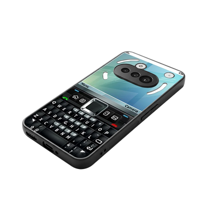 Qwerty Keypad stylish phone case for nothing phone 3a | glossy glass and slim fit
