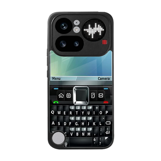 Qwerty Keypad back phone cover | glass case for nothing phone 4a pro