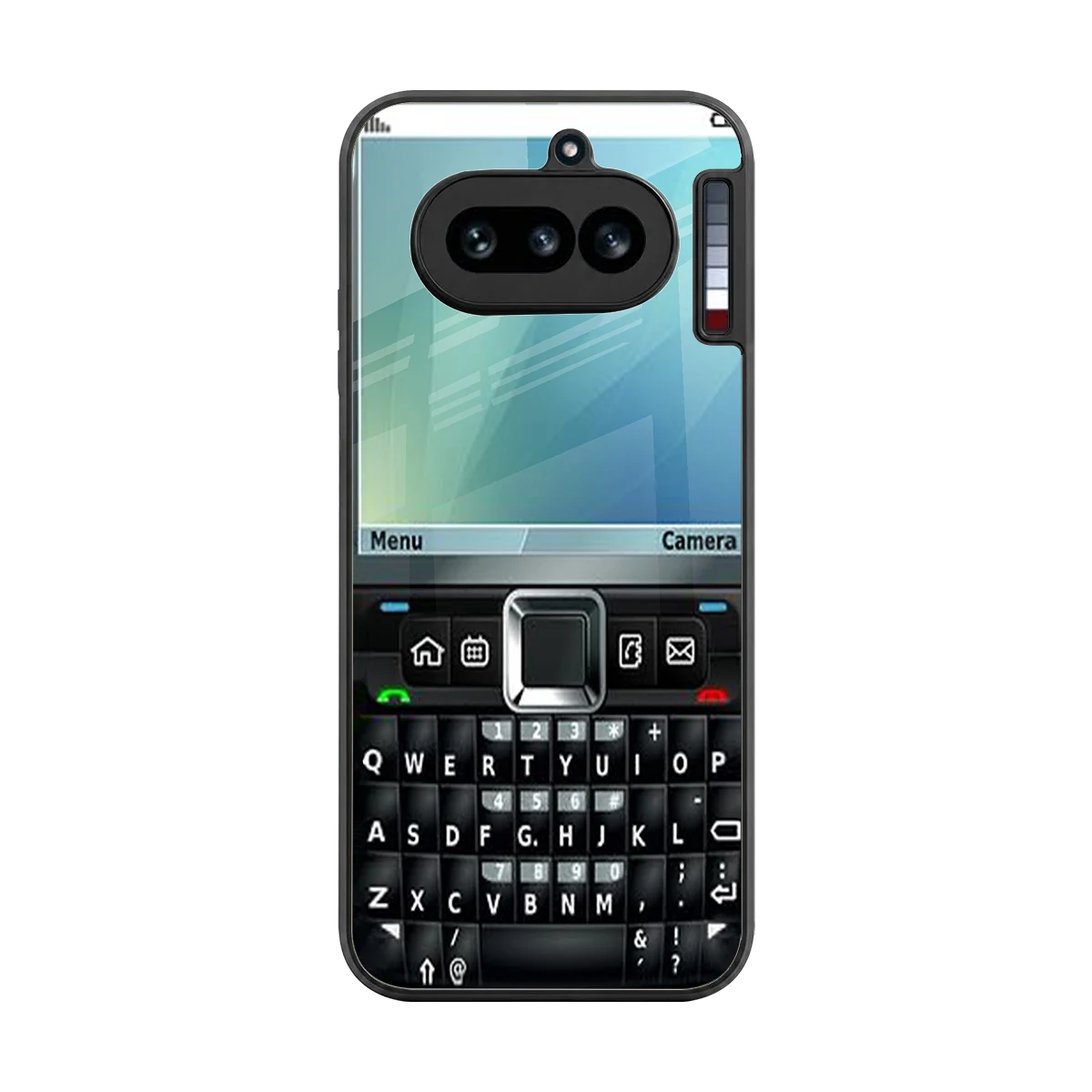 Qwerty Keypad back phone cover | glass case for nothing phone 4a