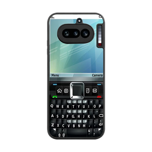 Qwerty Keypad back phone cover | glass case for nothing phone 4a