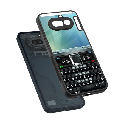 Qwerty Keypad sleek nothing phone 4a cover with tempered glass back and TPU edges