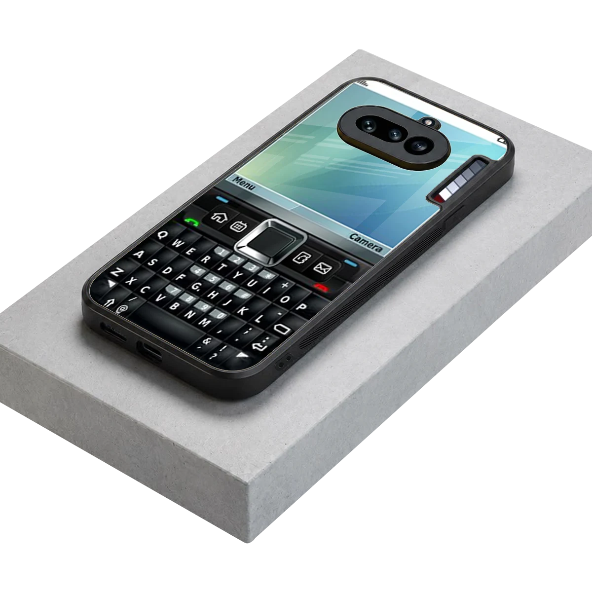 Qwerty Keypad stylish phone case for nothing phone 4a | glossy glass and slim fit