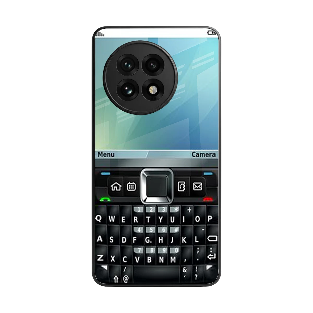 Qwerty Keypad back phone cover | glass case for oneplus 13r