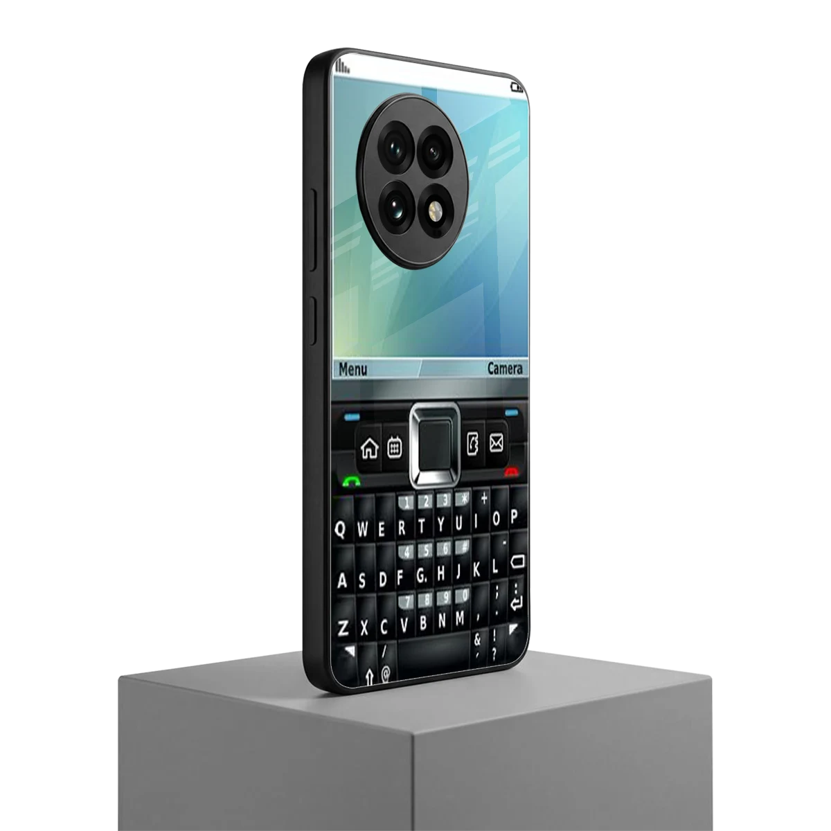 Qwerty Keypad oneplus 13r mobile cover | shockproof glass phone case