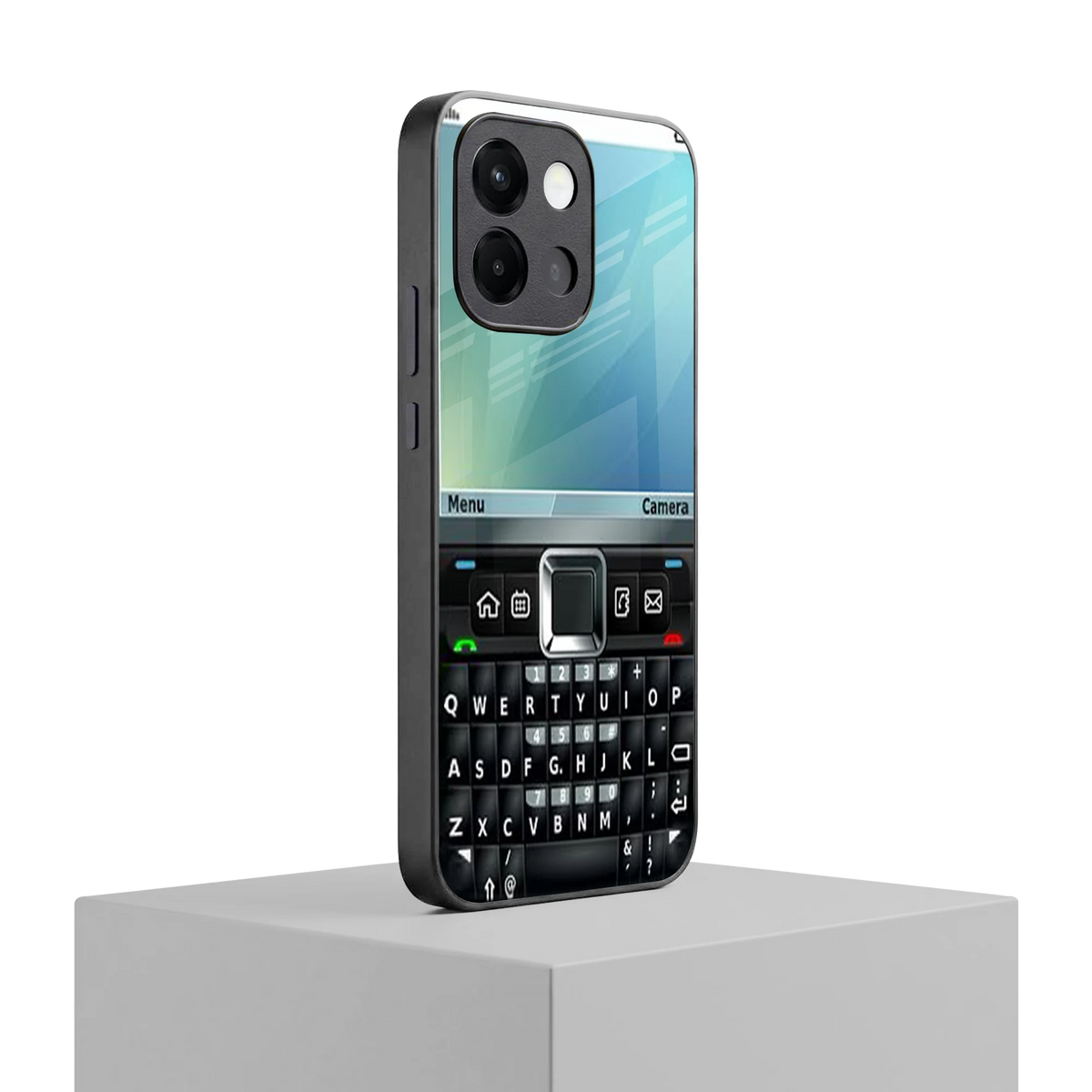 Qwerty Keypad oneplus 13s mobile cover | shockproof glass phone case