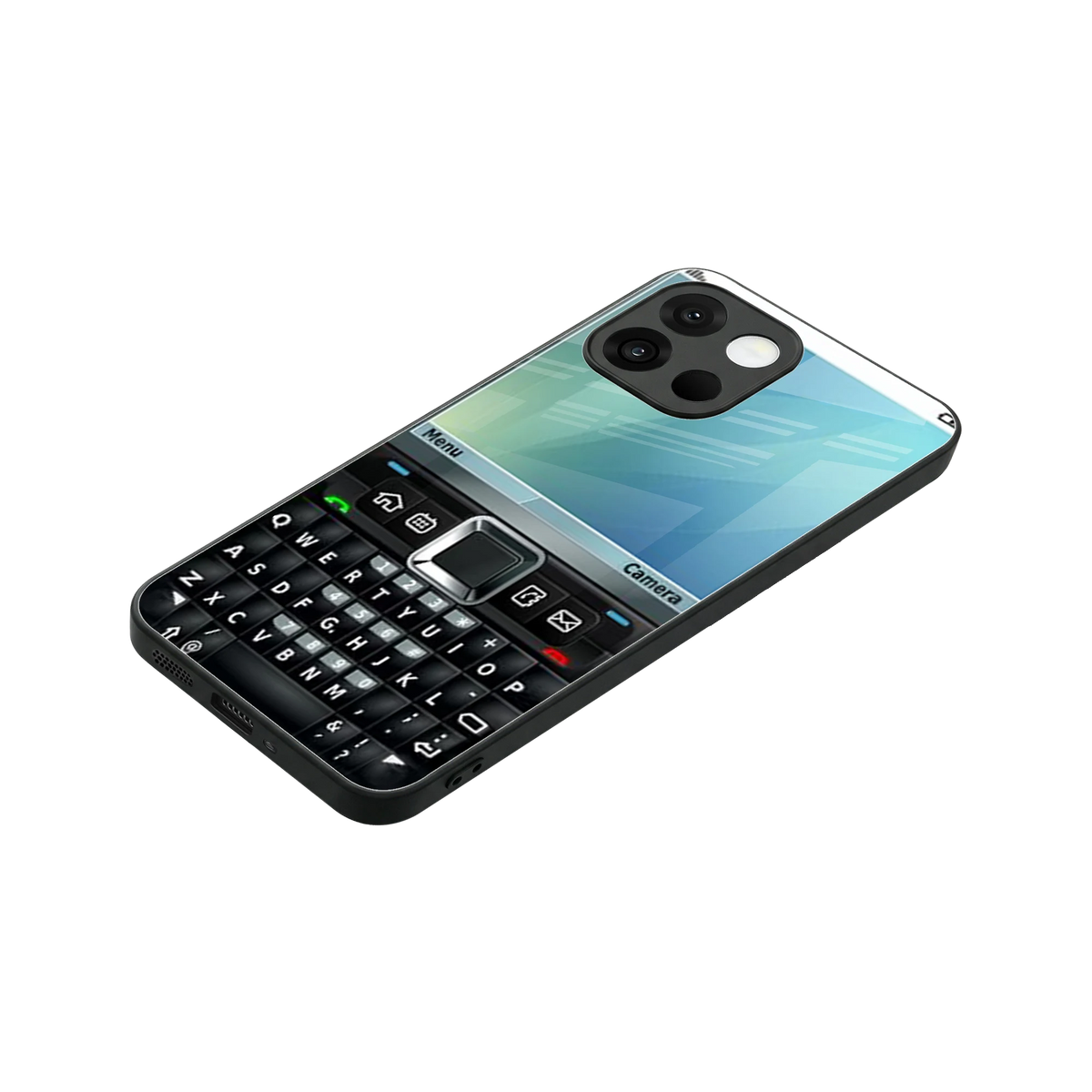 Qwerty Keypad stylish phone case for oneplus 13s | glossy glass and slim fit