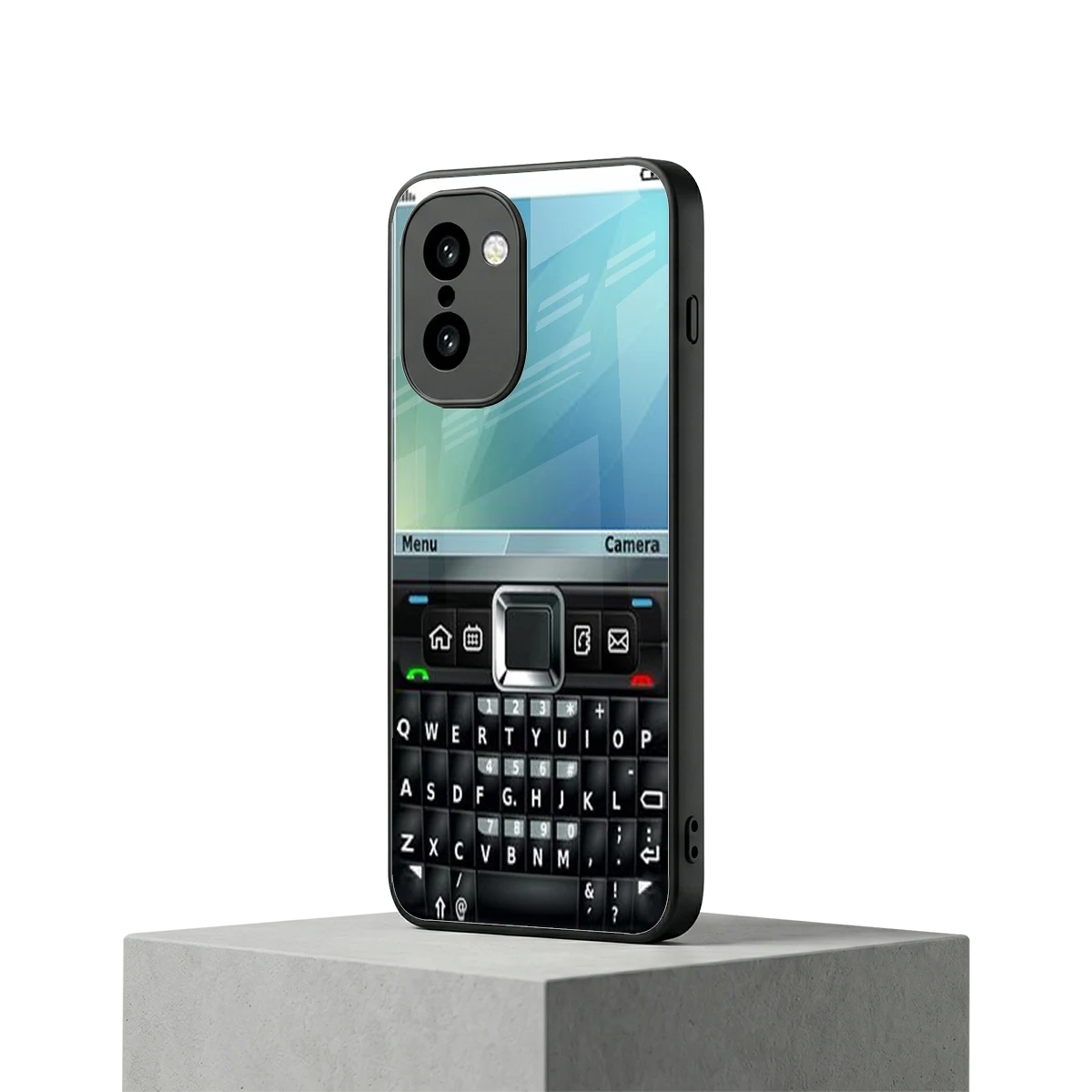 Qwerty Keypad oneplus 15r mobile cover | shockproof glass phone case
