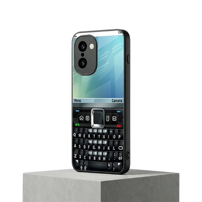 Qwerty Keypad oneplus 15r mobile cover | shockproof glass phone case