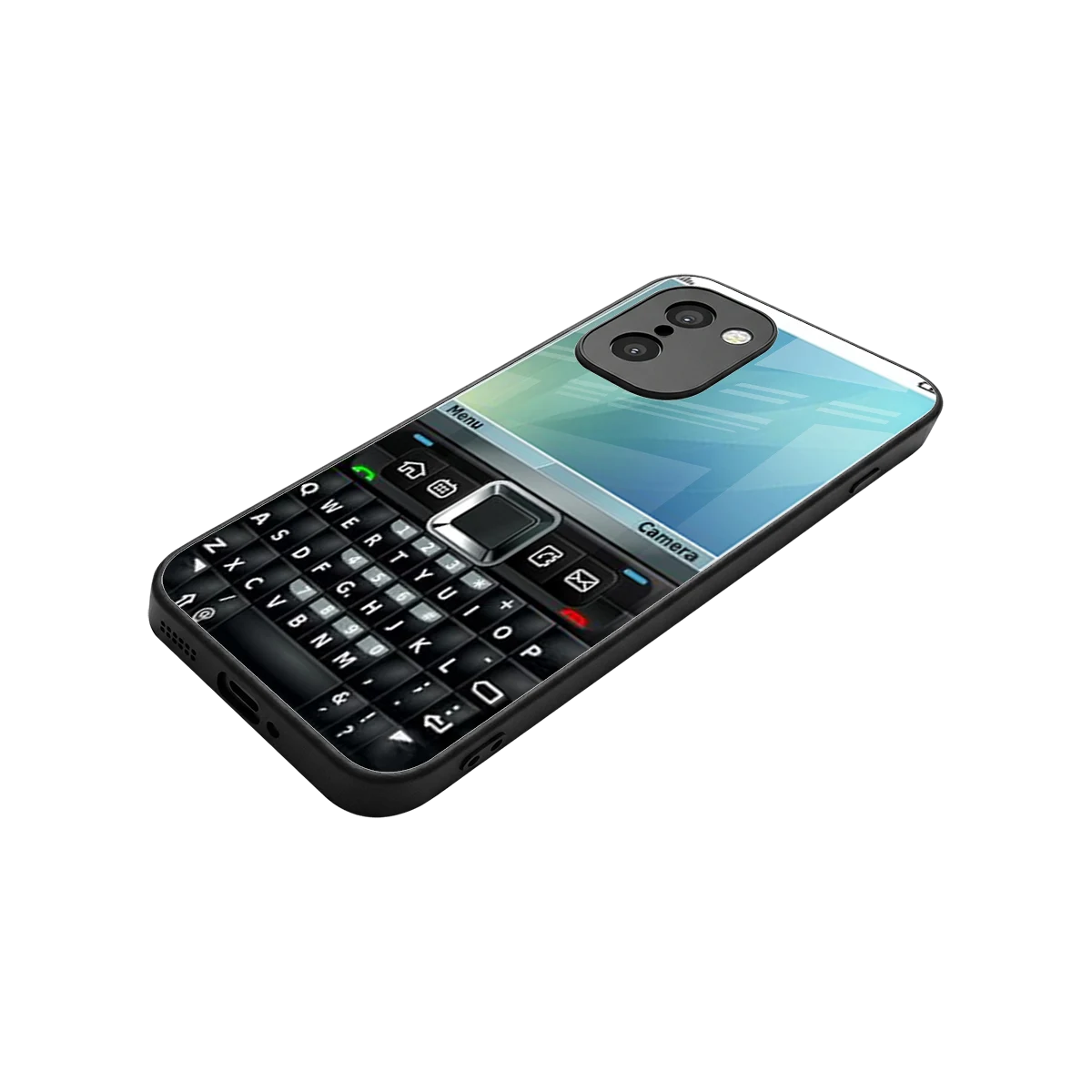 Qwerty Keypad stylish phone case for oneplus 15r | glossy glass and slim fit
