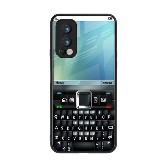 Qwerty Keypad back phone cover | glass case for oneplus nord 2
