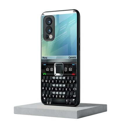 Qwerty Keypad oneplus nord 2 mobile cover | shockproof glass phone case