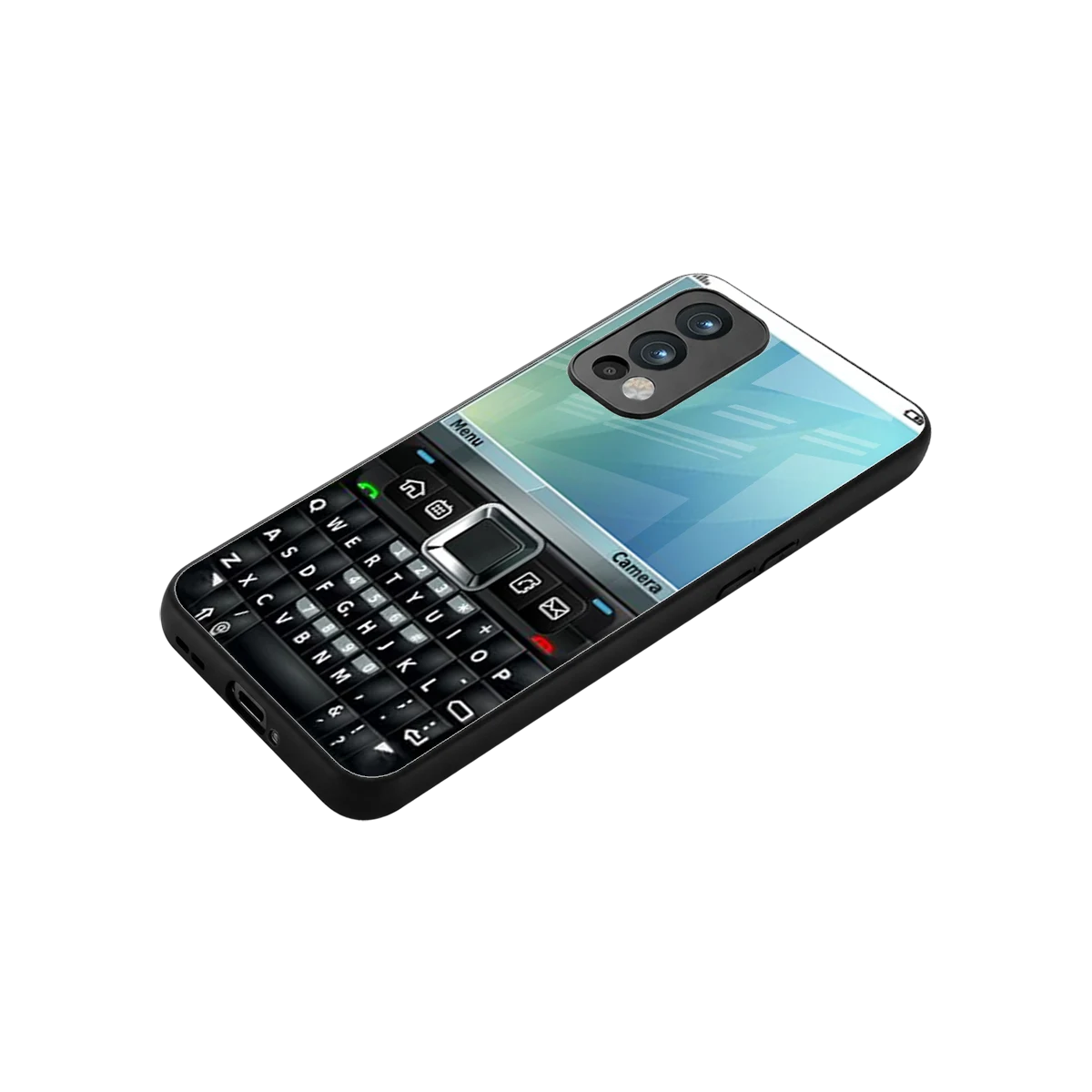 Qwerty Keypad stylish phone case for oneplus nord 2 | glossy glass and slim fit