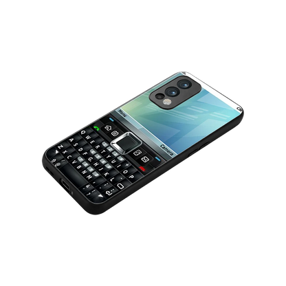 Qwerty Keypad stylish phone case for oneplus nord 2 | glossy glass and slim fit