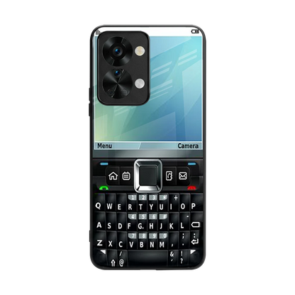 Qwerty Keypad back phone cover | glass case for oneplus nord 2t