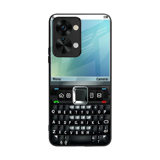 Qwerty Keypad back phone cover | glass case for oneplus nord 2t