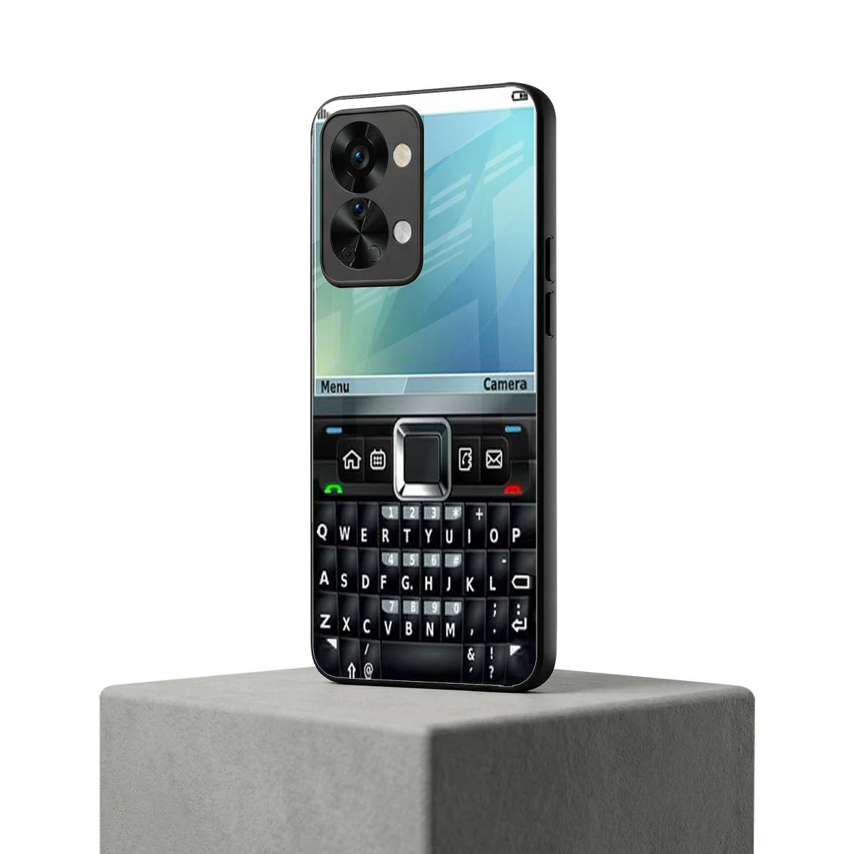 Qwerty Keypad oneplus nord 2t mobile cover | shockproof glass phone case