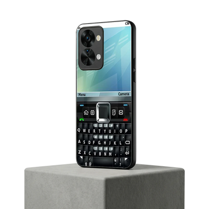 Qwerty Keypad oneplus nord 2t mobile cover | shockproof glass phone case