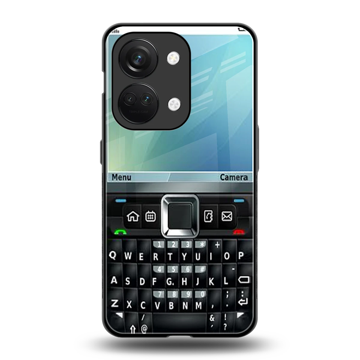 Qwerty Keypad back phone cover | glass case for oneplus nord 3