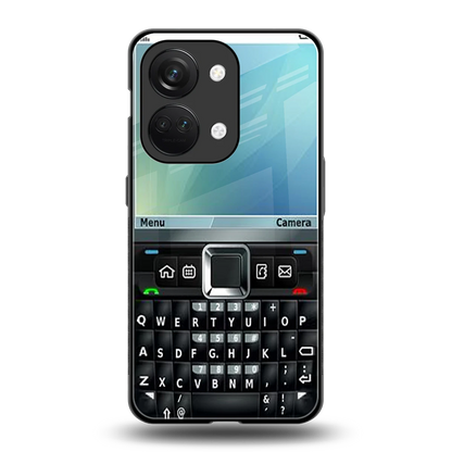 Qwerty Keypad back phone cover | glass case for oneplus nord 3