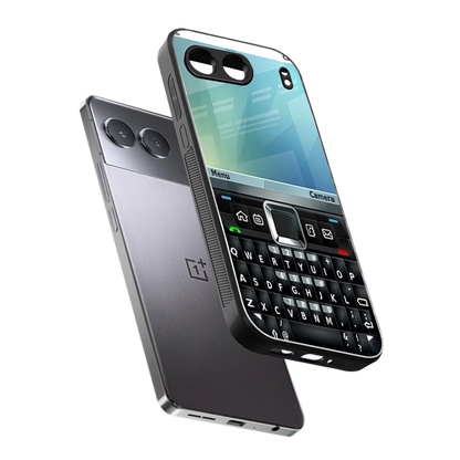 Qwerty Keypad sleek oneplus nord 4 cover with tempered glass back and TPU edges