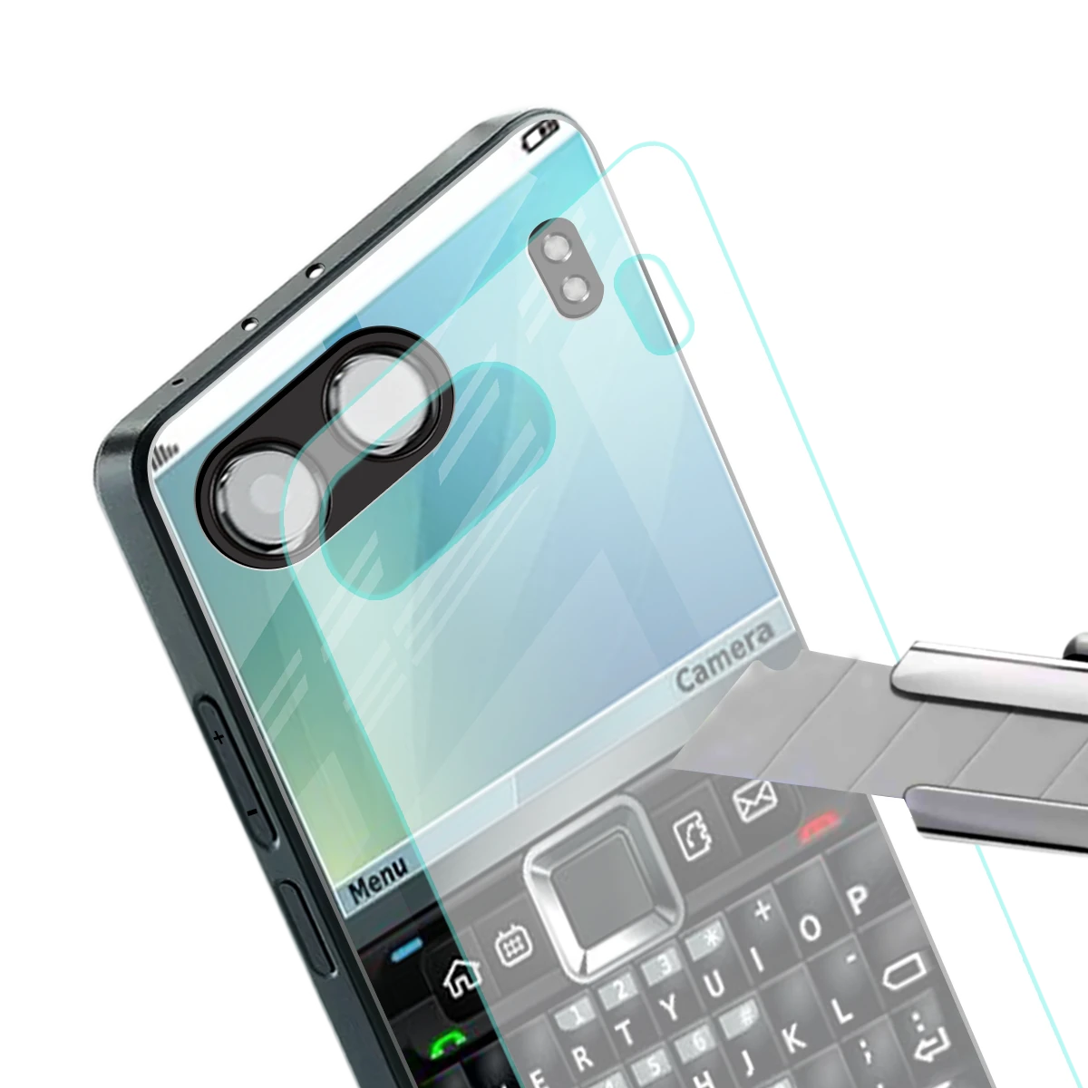Qwerty Keypad stylish phone case for oneplus nord 4 | glossy glass and slim fit