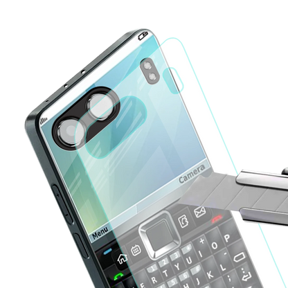 Qwerty Keypad stylish phone case for oneplus nord 4 | glossy glass and slim fit