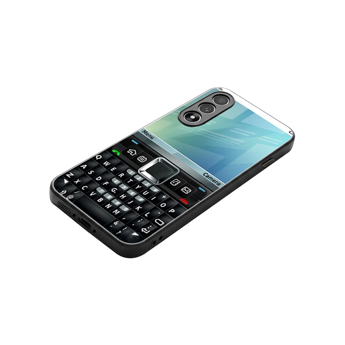 Qwerty Keypad stylish phone case for oneplus nord 5 | glossy glass and slim fit