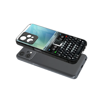 Qwerty Keypad sleek oneplus nord ce 2 lite cover with tempered glass back and TPU edges