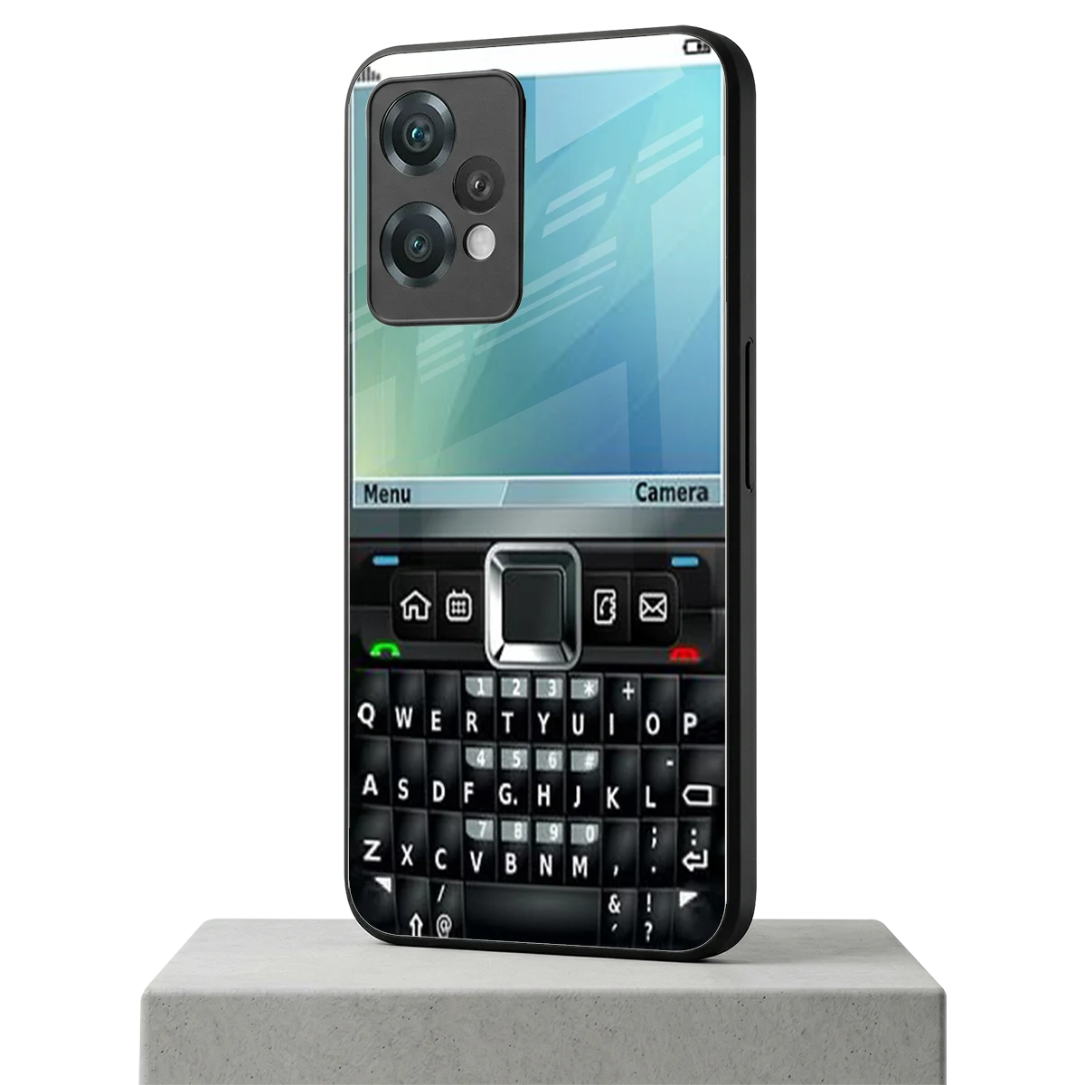 Qwerty Keypad oneplus nord ce 2 lite mobile cover | shockproof glass phone case