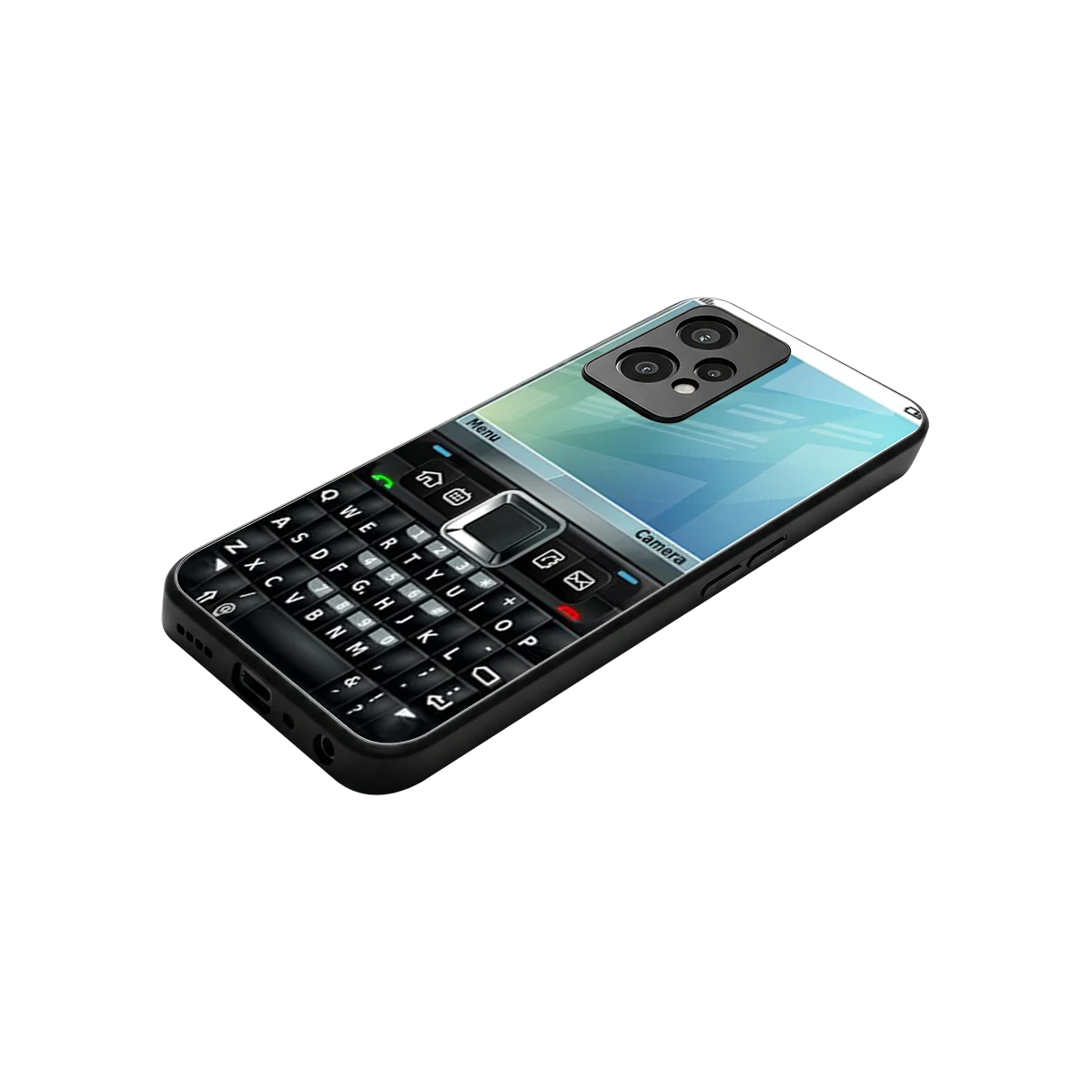 Qwerty Keypad stylish phone case for oneplus nord ce 2 lite | glossy glass and slim fit