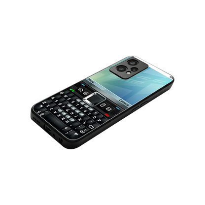 Qwerty Keypad stylish phone case for oneplus nord ce 2 lite | glossy glass and slim fit