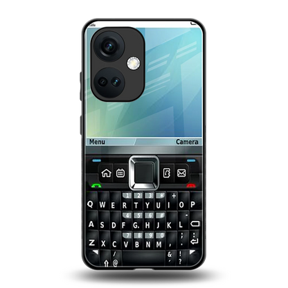 Qwerty Keypad back phone cover | glass case for oneplus nord ce 3