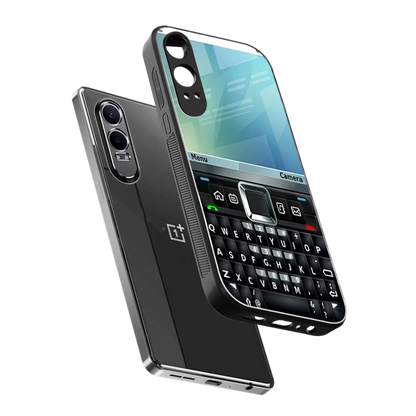 Qwerty Keypad sleek oneplus nord ce 4 lite cover with tempered glass back and TPU edges