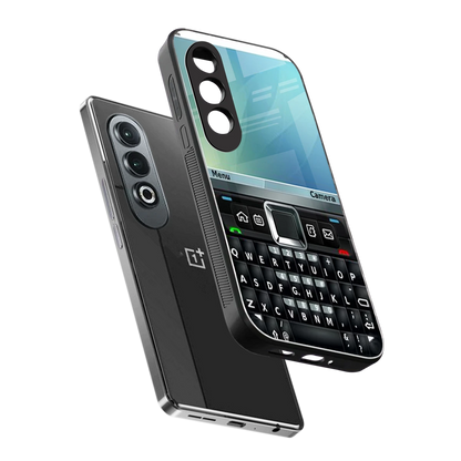 Qwerty Keypad sleek oneplus nord ce 4 cover with tempered glass back and TPU edges