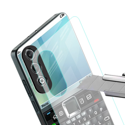 Qwerty Keypad stylish phone case for oneplus nord ce 4 | glossy glass and slim fit