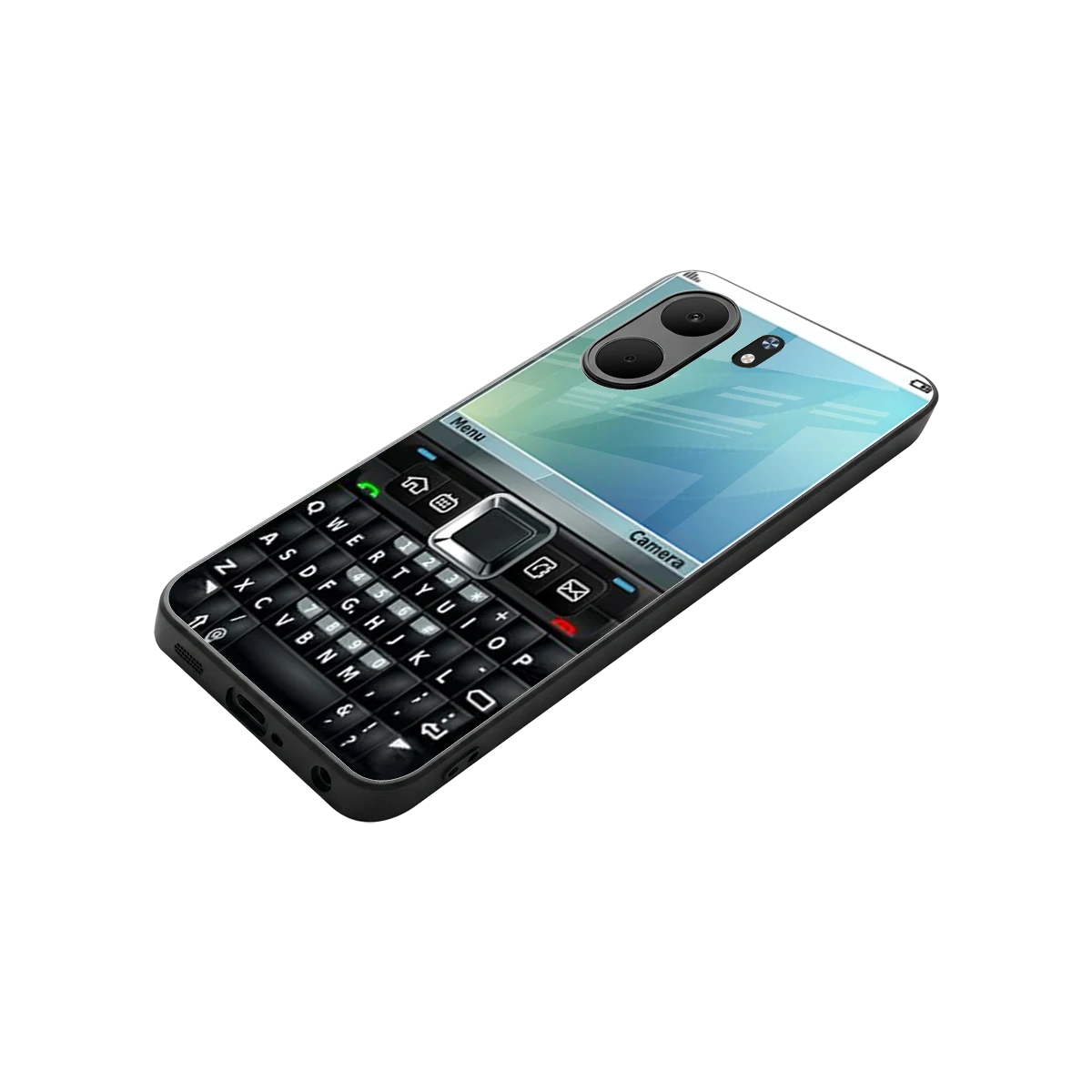 Qwerty Keypad stylish phone case for oppo a5x 5g | glossy glass and slim fit
