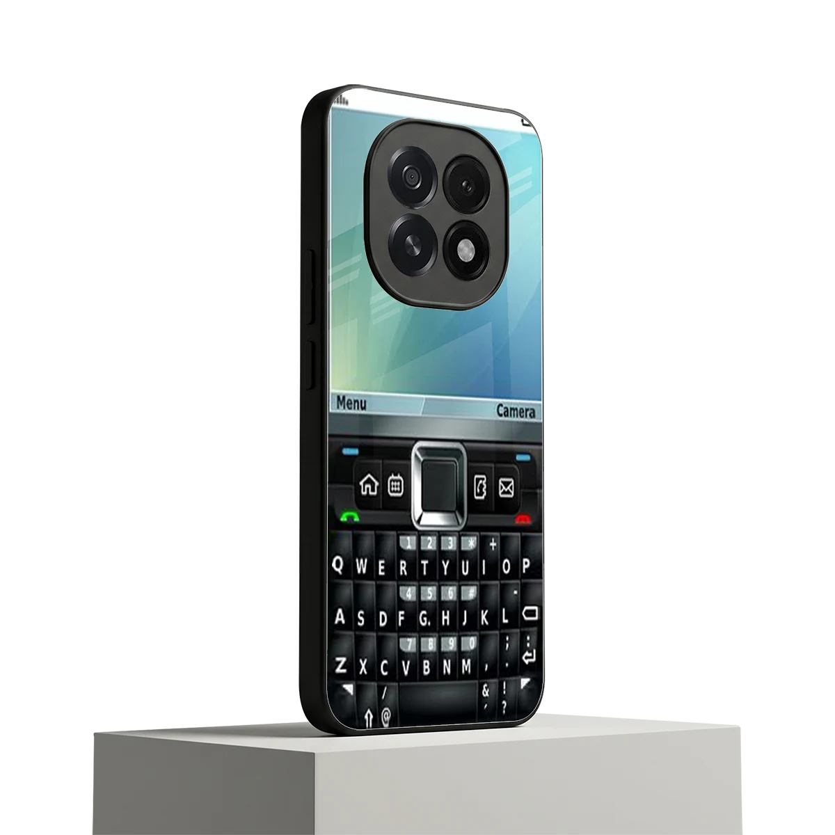 Qwerty Keypad oppo f29 5g mobile cover | shockproof glass phone case