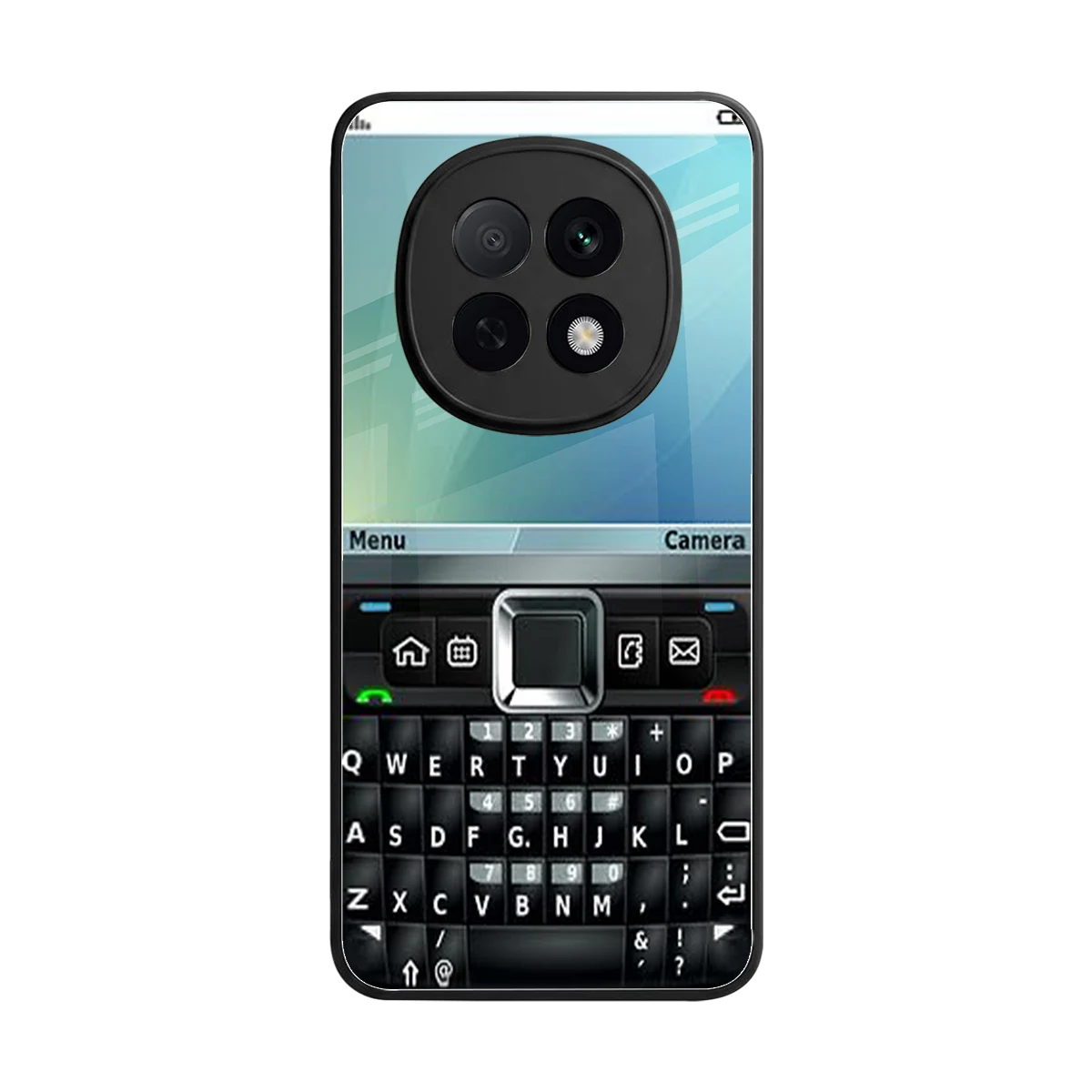 Qwerty Keypad back phone cover | glass case for oppo f29 pro 5g