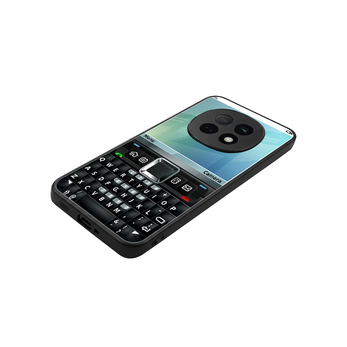 Qwerty Keypad stylish phone case for oppo f29 pro 5g | glossy glass and slim fit