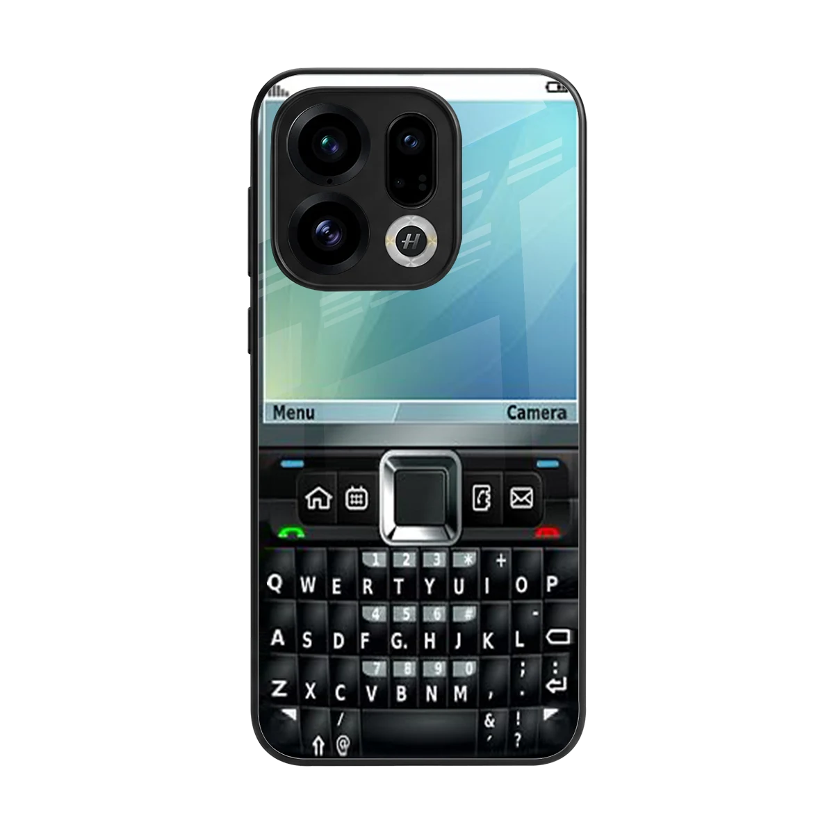 Qwerty Keypad back phone cover | glass case for oppo find x9