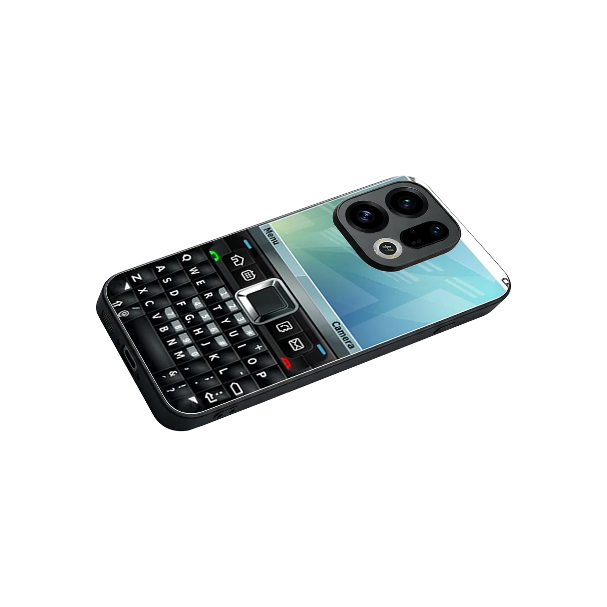 Qwerty Keypad stylish phone case for oppo find x9 | glossy glass and slim fit