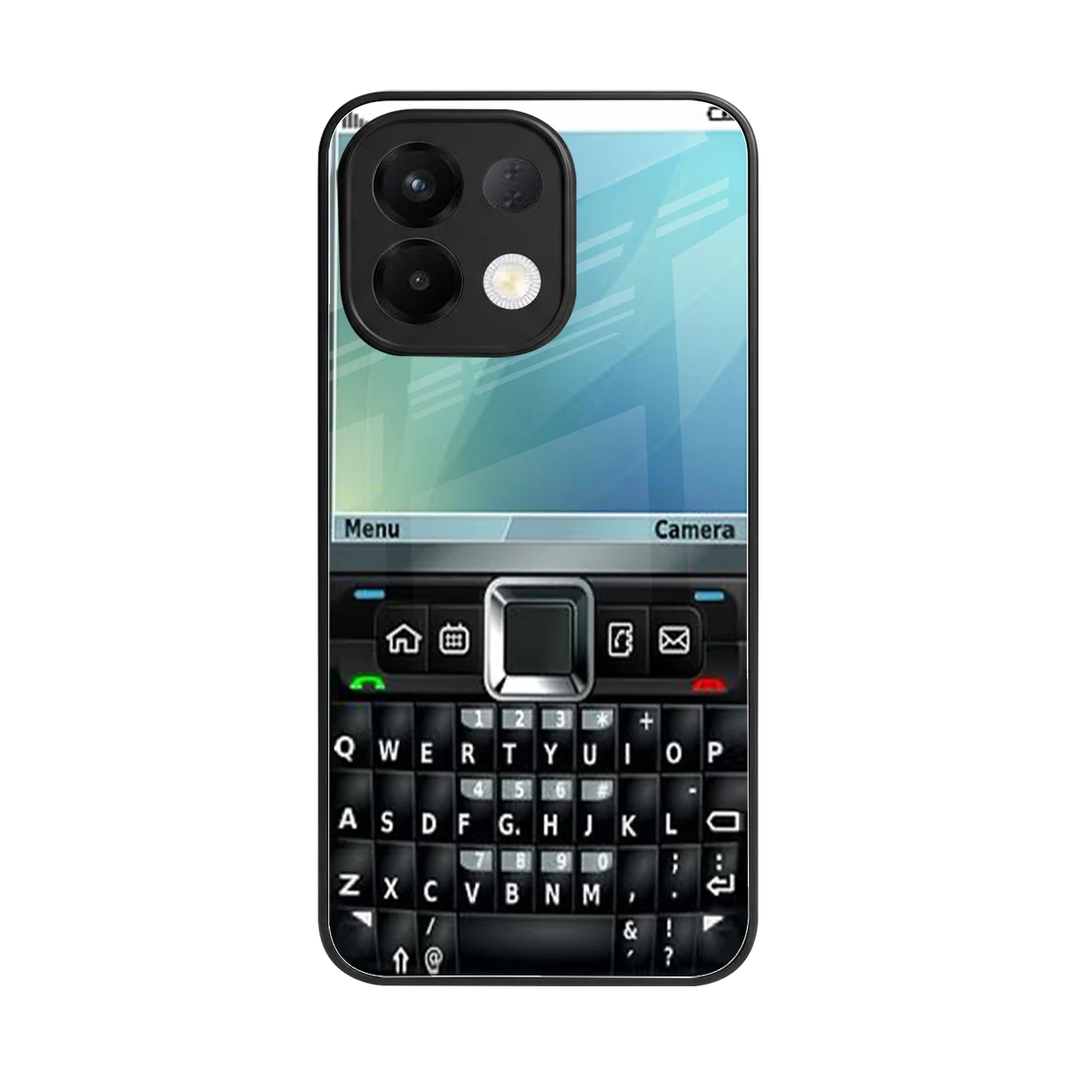 Qwerty Keypad back phone cover | glass case for oppo k13 5g