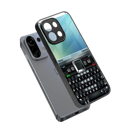 Qwerty Keypad sleek oppo k13 5g cover with tempered glass back and TPU edges