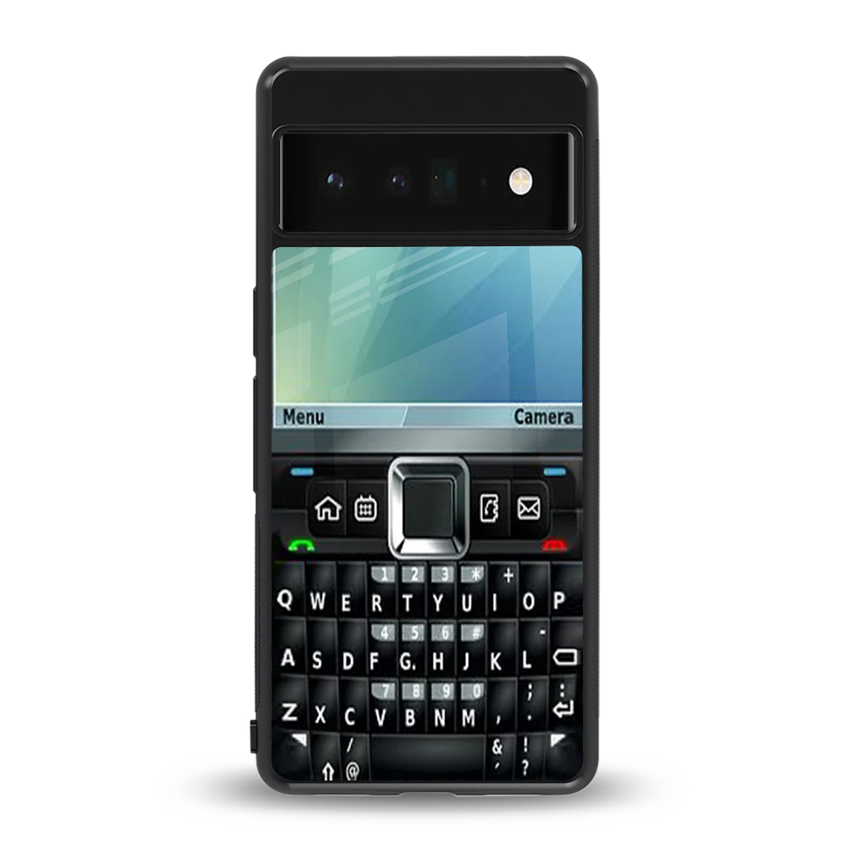 Qwerty Keypad back phone cover | glass case for google pixel 6 pro