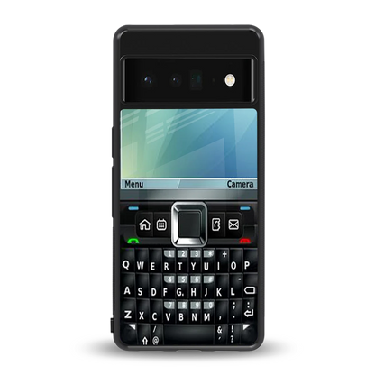 Qwerty Keypad back phone cover | glass case for google pixel 6 pro