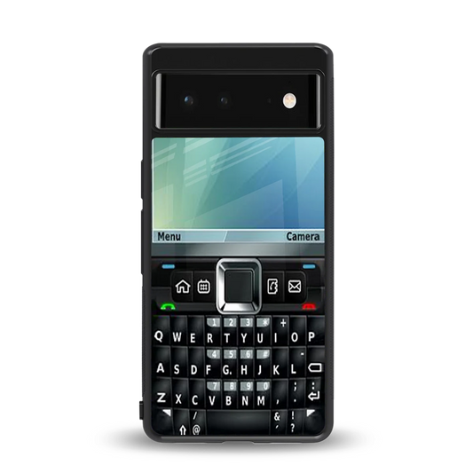 Qwerty Keypad back phone cover | glass case for google pixel 6