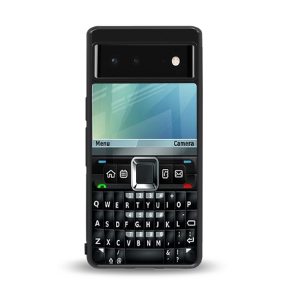 Qwerty Keypad back phone cover | glass case for google pixel 6a