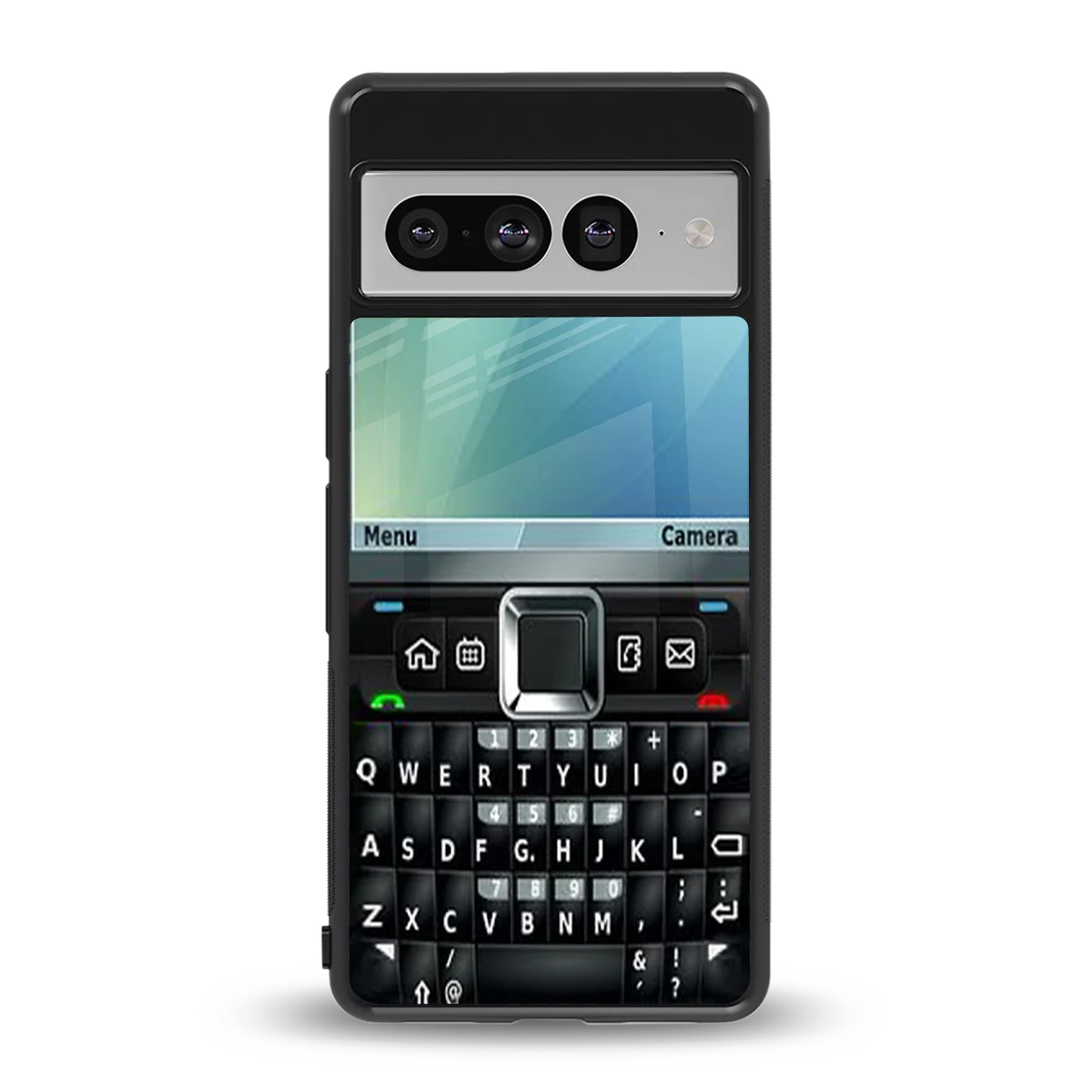 Qwerty Keypad back phone cover | glass case for google pixel 7 pro