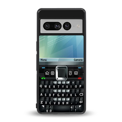 Qwerty Keypad back phone cover | glass case for google pixel 7 pro