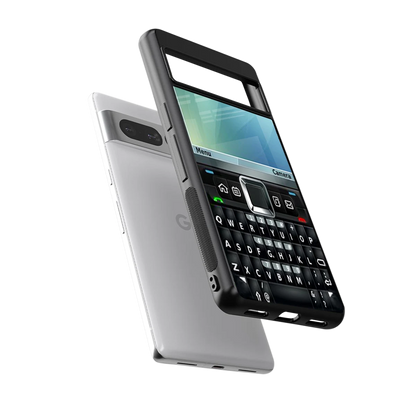 Qwerty Keypad sleek google pixel 7 pro cover with tempered glass back and TPU edges